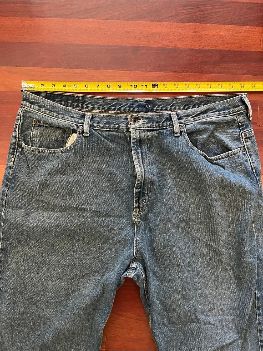 Mens 40x32 Nautica baggie straight leg blue jeans